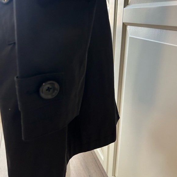 Saks Fifth Avenue Black Trench Coat with Removable Liner Size S - Picture 9 of 13